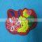 crochet cotton flower patches for clothes