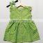 Little Girls Cotton Frock Designs Dress Baby Girls Polka Dot Sleeveless Casual Party Wear Dress Wholesale