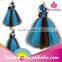 Kids Girls Princess Bow Belt dress Circle Bubble Peacock print kids Dress girl's Party Clothes LBE4092186