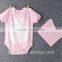 OEM baby boy's clothes 100% cotton short sleeve rompers