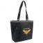 Slant Pocket Tote Bag - features a full top zipper closure, side mesh pocket and comes with your logo.