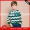 Children quality cashmere knitted striped pattern kids pullover sweater for boys