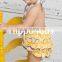 Wholesale Baby Girl Sunsuit Romper Grey Chevron New Born Clothes Ruffle Romper Toddler Girl Easter Boutique Infant Outfits