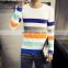 Peijiaxin Fashion Design Casual Style Long Sleeve Slim Striped Tshirt Men Cheap China Wholesale Clothing