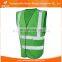 Hi vis green safety vests with a pocket for men