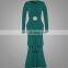 new arravial elegant green baju kurung peplum dress