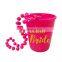 bachelorette party personalized plastic beaded necklace shot glasses