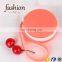 CR Factory OEM support new trendy earphone bag lovely pink color round shape silicone coin purse