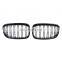 ABS double-slat gloss black auto front grille for BMW 1 series F20 2012-2015