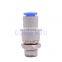 KSH rotary swivel joint straight for hose OD 4mm/6mm/8mm/10mm/12mm 360 rotation angle M5 1/8 1/4 3/8 air high speed rotary joint