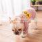 Pet fat dog Jacket Bulldog puppy Clothes Knit sweater Overcoat with letter VOICE