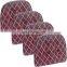 Trellis Tufted Non-Slip Geometric Dining Chair Cushions