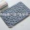 Bathroom mat, 3d embossed waterproof bath mat, Anti slip memory foam bath mat SBR Back