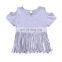 Cold Shoulder Blouse Baby Girls Tank Top Summer Shirt