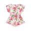 Kids Summer Floral Pom Pom Jumper Girls Romper Baby Bodysuit