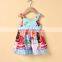 A0252# summer toddler Kids Baby Girls dress kids print dress girls clothes