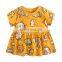 2020 Summer Cartoon Print Kids Girls Dress Children Clothes Dress Children's Clothes Wholesale