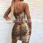 Animal Print Leopard Summer Lady Women Casual Sexy Club Wear Dresses