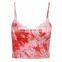 High Quality Womens  Lace Tie Dyed Backless Cotton Sexy Cropped Tank Tops