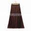 Long elastane waist cheap leopard printing pleats plus size skirts for fat women