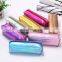 Laser Student Pencil Bags Candy color Pencil Case waterproof bag 7colors