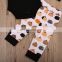 Halloween Clothes Newborn Baby Boy Girl Long Sleeve Mommy's Little Pumpkin Romper Pant Hat 3PCS Outfit Kids Clothing Set