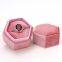 Wholesale Custom Logo Box Luxury Double Refine Mini Hexagon Jewelry Gift Box For Wedding Ring Packaging In Storage In Velvet ?