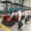 Free Shipping 800KG Hydraulic Mini Crawler Excavator With Canopy On Selling