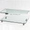 curved/bent modern type tempered glass coffee table