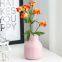 China Hand Made Small Cyan Red Light Yellow Ceramic Flower Vase For Bedroom And Hotel