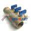 China supply heating plumbing brass pap pex pipe manifolds with ball valve