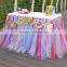 Hot Sale New Customized Tutu Tableware Tulle Table Skirt Party Wedding Decorations Gift SD103