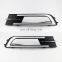 Carest 2Pcs Auto DRL LED Daytime Running Light Turn Signal Day Light Lamp fog lamp cover For VW Passat B8 2017 2018