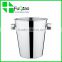 Wholesales Barware stailess steel round metal plastic led ice bucket with lid with handle                        
                                                Quality Choice