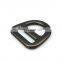 Aluminium alloy gun color matte D ring durable and light hardware for bag pet collar D ring in buckle pet