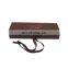 Rigid 2mm grey board hair extension package virgin hair packaging box with ribbon