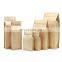 Biodegradable Custom Printed kraft paper bags 250g 1kg 12oz Flat Bottom Coffee Bag With Valve&Pocket