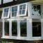 Cheap toilet tempered double glass parts aluminum awning window