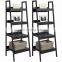 Products Furniture Set Pair of 4-Shelf Ladder Bookcases