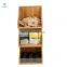 Coffee Condiment Tea Bag  Caddy Organizer 3-tier Bamboo Desktop Organizer Office Storage Display Rack