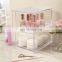 Stackable Plastic Storage Drawers Cosmetics Organizer Storage Box