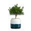 Ins Creative round Abstract Art Hand-Painting Decorative Indoor Succulents Ceramic Flower Pot Wholesale