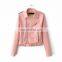 Ladies Leather Biker Jacket Girls Funky Sexy Fitted Zip Up Coat