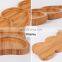 Wholesale Creative Design Restaurant Heart Shaped Bamboo Serving Tray