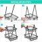 Nordic  2/3 tier metal water hyacinth fruit basket bread storage baskets kitchen vegetable drain basket kitchen storage