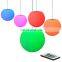 E27 3000k warm light dongguan factory plastic led color changing ball sphere chandeliers & pendant lights