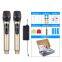 Rechargeable Universal wireless microphone UHF home karaoke microphone outdoor lever audio microphone