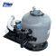 Side Mount Outdoor Sand Filter Pump Combo with Glass Fiber Tank Full Filtration System for Swimming Pools Easy Operation