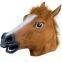 Horse Head Mask Halloween Carnival Animal Theme Party Cosplay Brown Black White Horses Full Head Latex Masks