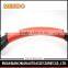 BLACK PVC LEATHER RACING STEERING WHEEL